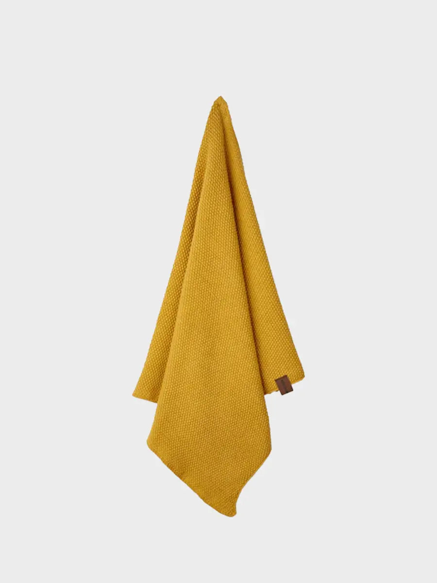 HUMDAKIN Strikket Køkkenhåndklæde Organic Textiles 08 Yellow Fall